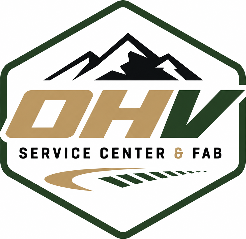 OHV Service Center & Fab badge logo